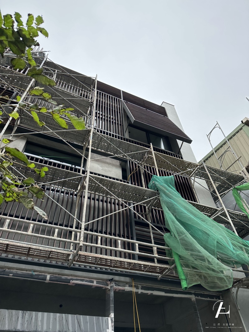 【福堂餅行】建築鐵件設計室外施工過程